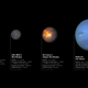 LHS 3844 b y 55 Cancri e comparados con la Tierra y Neptuno.